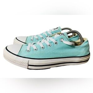 Converse Womens 10Men’s8 All Star Chuck Taylor Low Top Ox Light Aqua Blue Unisex